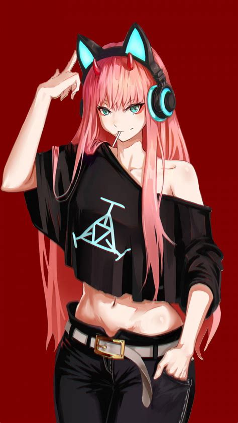 Anime Zero Two Android Wallpapers Wallpaper Cave