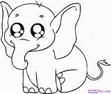 Coloring Pages Baby Elephant Popular sketch template