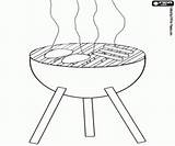 Barbacoa Grillen Kleurplaten Kleurplaat Menjar Voedsel sketch template