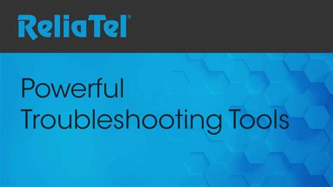 reliatel powerful troubleshooting tools youtube