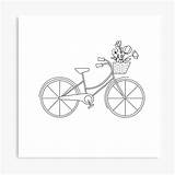 Basket Bicycle sketch template