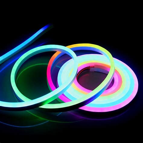 rgb ws ic led full color flexible led neon flex rope bar light  ledsm outdoor indoor