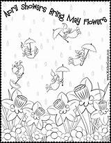 Coloring April May Flowers Spring Showers Bring Pages Printable Season Nature Twitter Color Getcolorings Drawing Print Rain Getdrawings sketch template