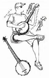 Banjo Twang Coloring Pages Drawing Getdrawings Mandolin Kazooie sketch template