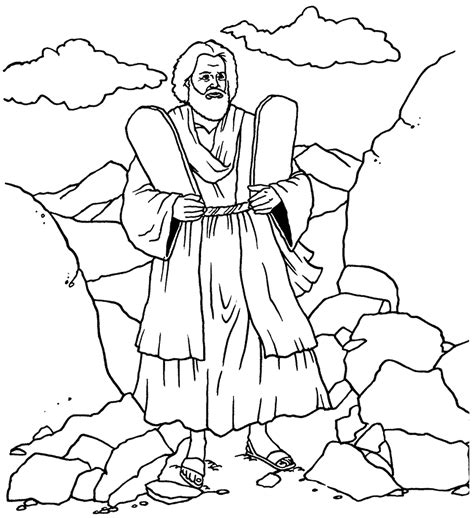 gambar shavuot coloring pages cl  ten commandments toddlers