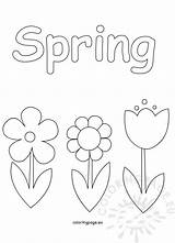 Spring Coloring Pages Kids Flowers Coloringpage Eu sketch template