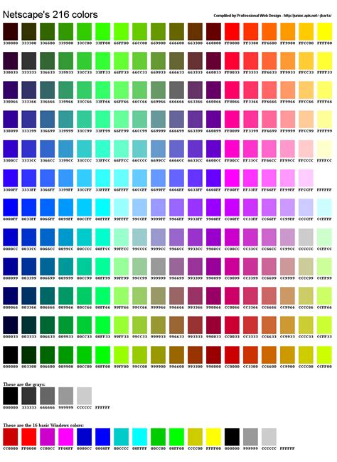 true color chart table  color codes html color code vrogueco