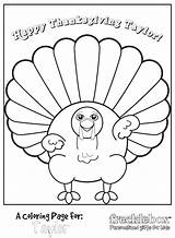 Coloring Thanksgiving Pages Turkey Personalize sketch template