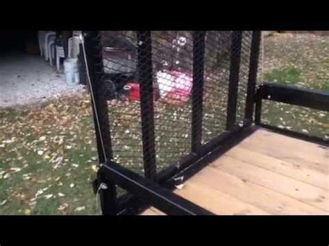 trailer tail gate spring assist lift gate youtube
