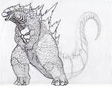 Godzilla Muto Boyama Sketch Sketchite Oyunu Keywords Kleurplaten Pluma sketch template