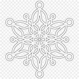Ghiaccio Cristalli Fiocco Neve Snowflake sketch template