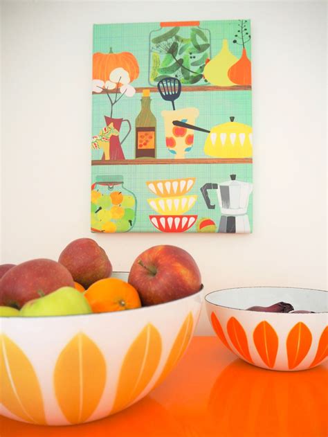 The Perfect Wall Art For Your Vintage Mid Century Kitchen