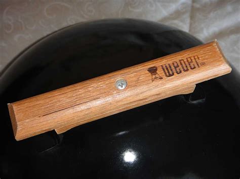 replacement wsm wooden lid handles  virtual weber bullet