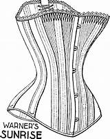 Corset Corsets Drawing Century 19th Myths Exploring Getdrawings sketch template