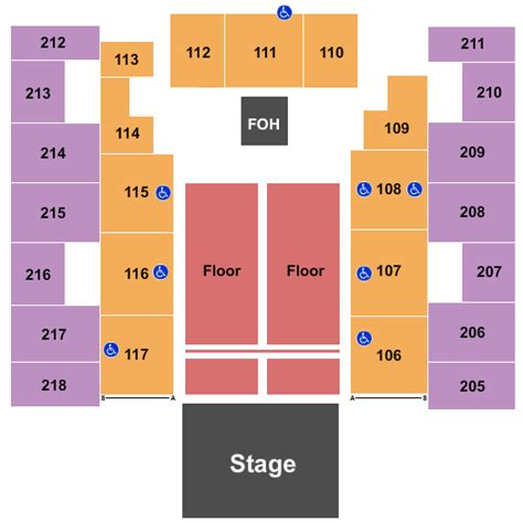 show  center  seating chart event  center