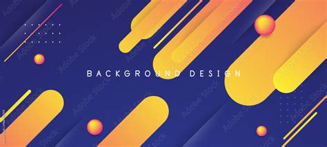 abstract colorful blue and orange curve background modern 3d blue
