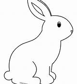 Colouring Rabbits Clipartmag sketch template