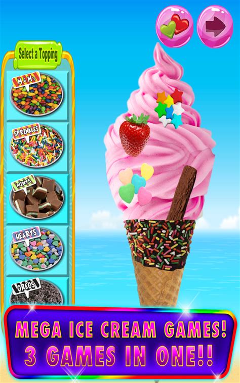 mega ice cream frozen soft serve sundae maker games kids ice cream