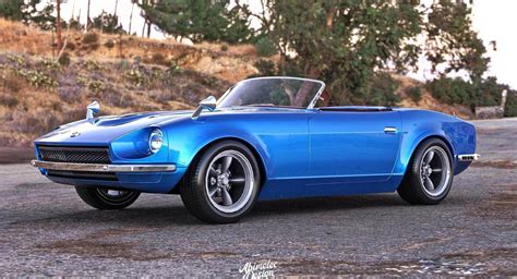 classic datsun  illustrated   restomodded roadster carscoops