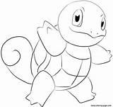 Pokemon Coloring Squirtle Pages Printable Print Color sketch template