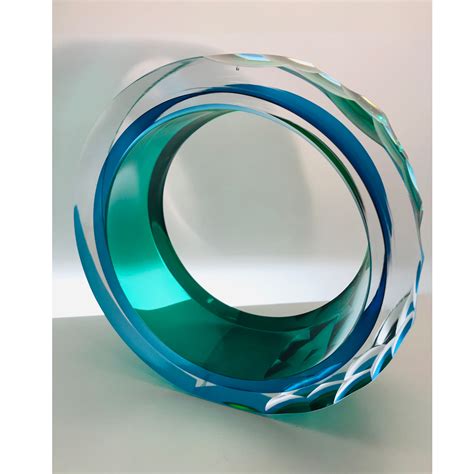 Contemporary Art Glass Sculpture I By Graeme Hawes