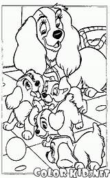 Clochard Coloriage Coloriages Chiots Maman sketch template
