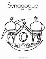 Synagogue sketch template