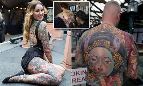Tattoo Devotees Showcase Beautiful Designs At East Londons Tobacco