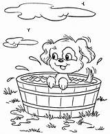 Coloring Pages Dog Puppy Printable Dogs Color Print Bucket Animal Kids Clipart Colouring Printables Raisingourkids Bath Colour Animals Books Baby sketch template