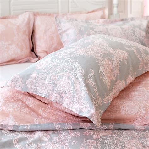 brandream blush pink bedding sets full size girls damask flower bedding