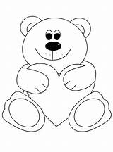 Oso Corazon Bears Colorare Corazones Ursos Peluche Printables Fraldas Everfreecoloring Orsetto Cuore Encuentras Coloringpage sketch template