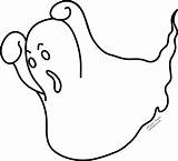 Ghost Coloring Pages Drawing Cute Halloween Kids Scary Color Very Easy Printable Clipartmag Print Comments Getcolorings Coloringhome sketch template