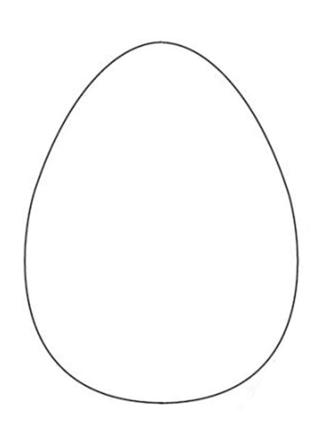 large egg template clipart