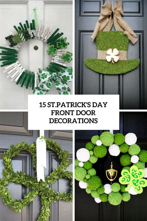 stpatricks day front door decorations shelterness