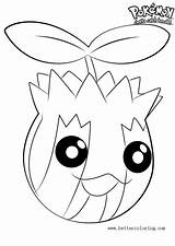 Sunkern Coloring Pages Pokemon Printable Kids Color sketch template