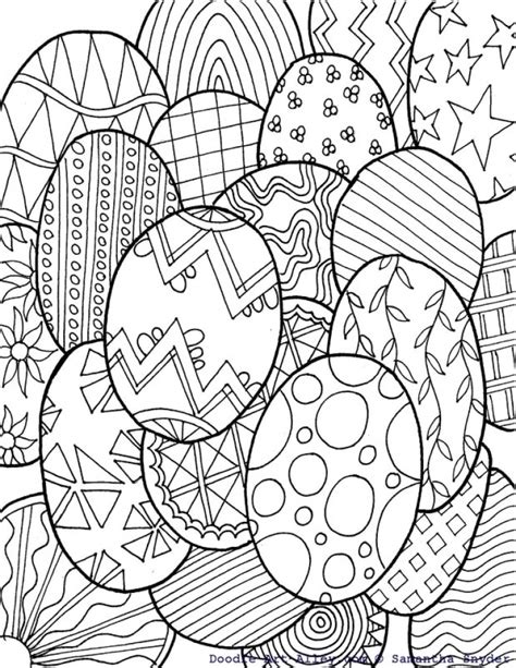 easter egg design coloring pages
