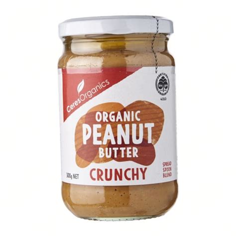 organic peanut butter ceres organic crunchy  radiant living