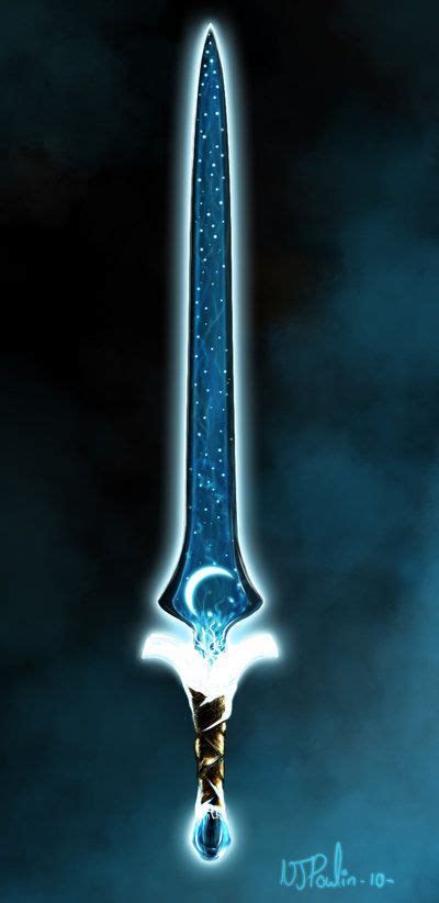 silvermoonbladebynjpoulin fantasy blade fantasy sword fantasy