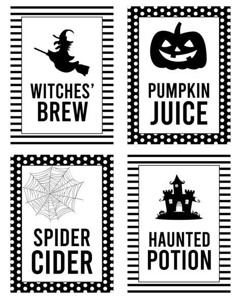 printable halloween potions     printablee