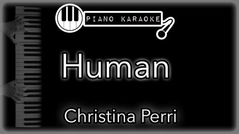Human Christina Perri Piano Karaoke Instrumental Youtube