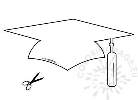 printable graduation cap coloring pages