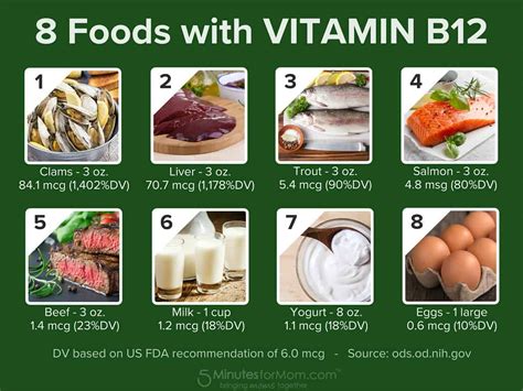 Vitamin B12 Foods To Eat 5 Minutes For Mom