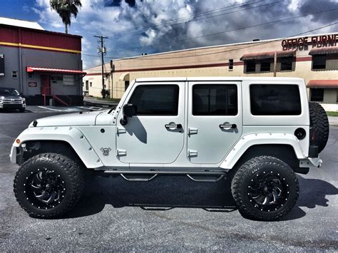 2017 Jeep Wrangler Unlimited White Out Custom Lifted