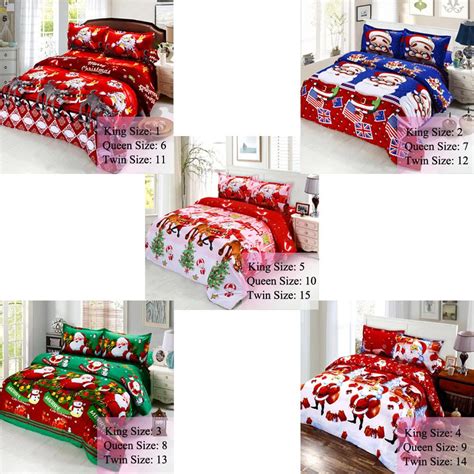 flat bed sheet fitted sheets cotton merry christmas santa claus