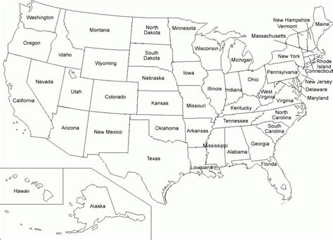 states map worksheet printable map