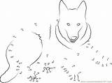 Dot Dog German Shepherd Pages Kids Dots Connect Template Coloring sketch template