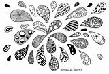 Zentangle Coloring Drops Pages Adult Kids Flip Flop Adults Water Simple Printable Fish Droplets Beautiful 53kb 1529 Nggallery Justcolor Drop sketch template
