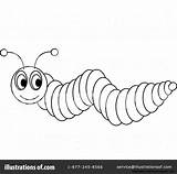 Clipart Inchworm Caterpillar Illustration Pams Royalty Clipground Rf sketch template