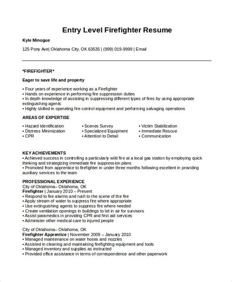 firefighter resume templates    premium firefighter
