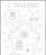 Pregrafismo Infanzia Attività Bambini Neve Invernali Maestramary Numeri sketch template